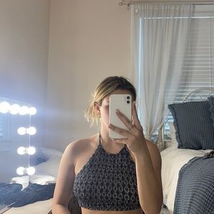 Pacsun halter tie back top